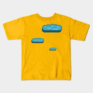 Blue Summer Clouds Kids T-Shirt